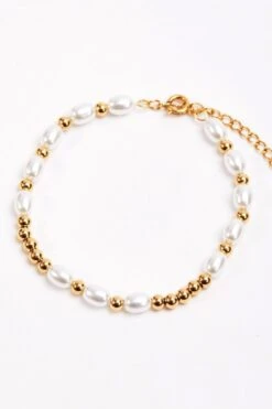 Beaded Pearl Bracelet 9 Beaded Pearl Bracelet -Fashion Clothing Accessories Store carraig donn 24ss bracelet 615849