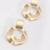 Gold Disc Drop Earrings -Fashion Clothing Accessories Store carraig donn 24ss earring 780808