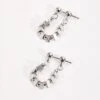 Silver Beaded Earrings -Fashion Clothing Accessories Store carraig donn 24ss earrings 102025