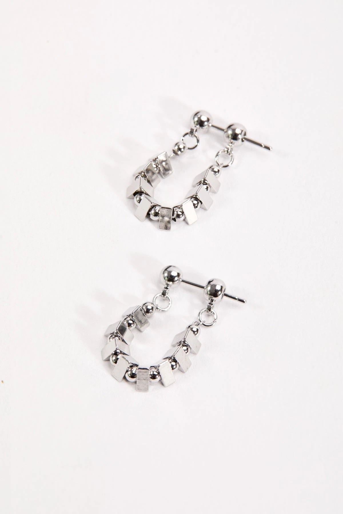 Silver Beaded Earrings 3 Silver Beaded Earrings