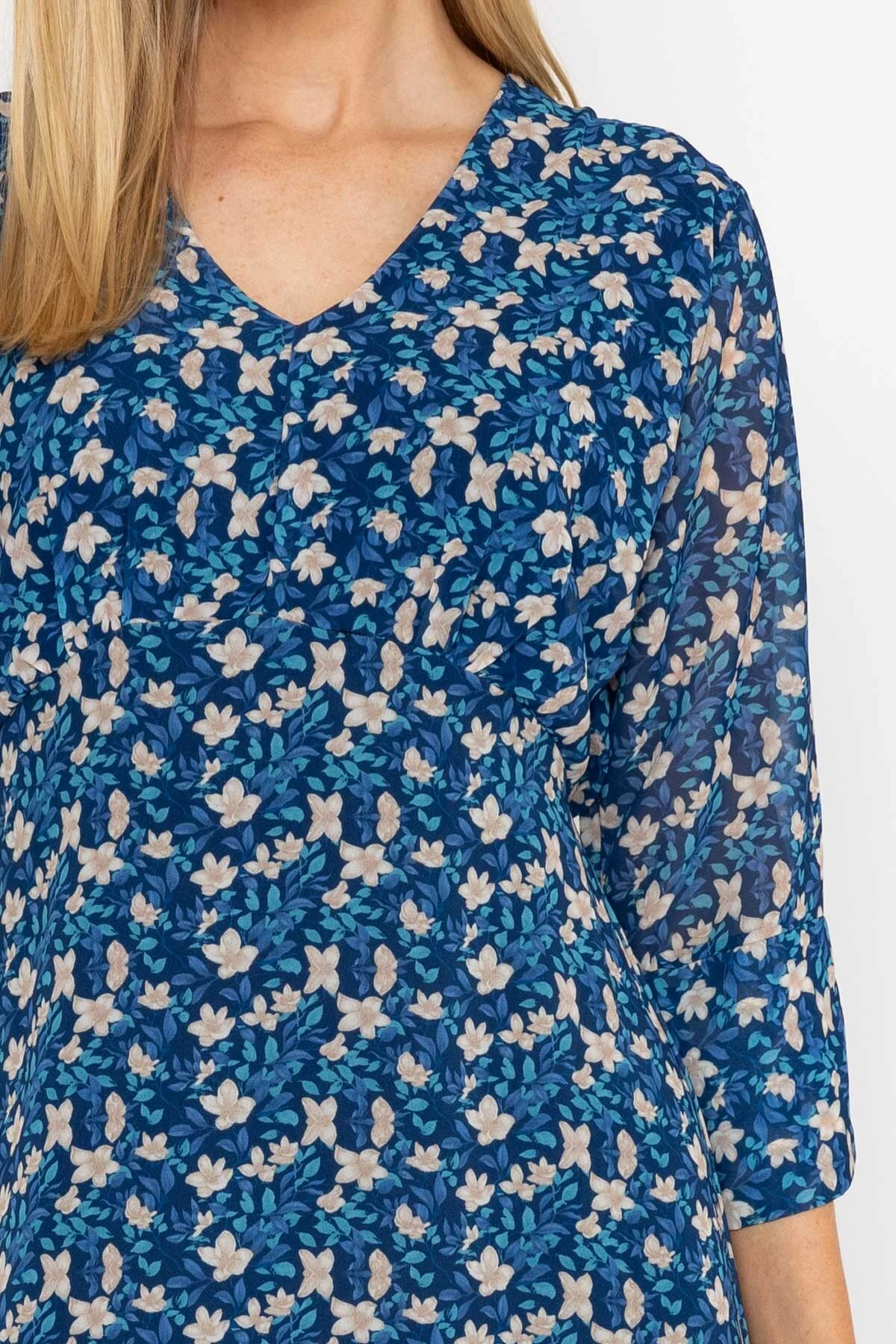 Kerry Midi Dress In Navy Print 4 Kerry Midi Dress In Navy Print - Image 2