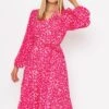Sinead Midi Dress In Pink -Fashion Clothing Accessories Store carraig donn 24ss sinead dress 953818