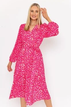 Sinead Midi Dress In Pink