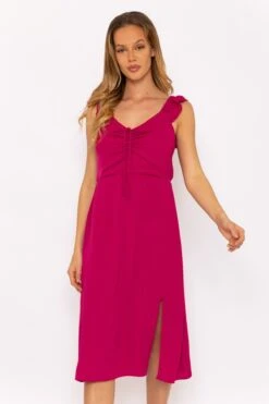 Adeline Pink Midi Dress -Fashion Clothing Accessories Store carraig donn adeline pink midi dress 387625