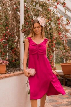 Adeline Pink Midi Dress -Fashion Clothing Accessories Store carraig donn adeline pink midi dress 803828