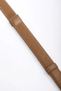 Adjustable Gold Clasp Belt In Brown -Fashion Clothing Accessories Store carraig donn adjustable metal clasp belt in brown 437863