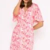 Ailbhe Knee Length Dress In Pink Print 2 Ailbhe Knee Length Dress In Pink Print -Fashion Clothing Accessories Store carraig donn ailbhe knee length dress in pink print 367397