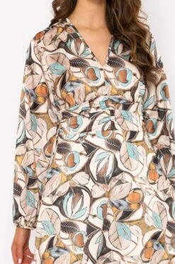 Alina Cream Print Midi Dress -Fashion Clothing Accessories Store carraig donn alina cream print midi dress 914170