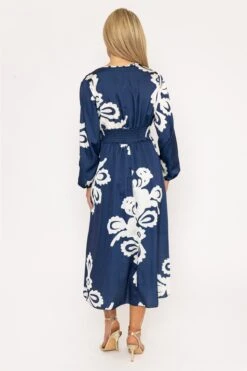 Alina Midi Dress In Navy Print 11 Alina Midi Dress In Navy Print -Fashion Clothing Accessories Store carraig donn alina midi dress in navy print 766843