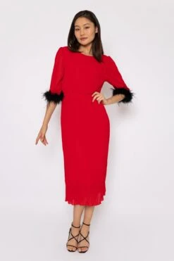 Amelia Midi Dress In Red 14 Amelia Midi Dress In Red -Fashion Clothing Accessories Store carraig donn amelia midi dress in red 749427