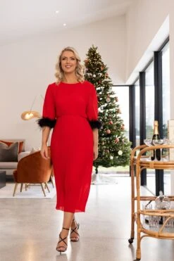 Amelia Midi Dress In Red 12 Amelia Midi Dress In Red -Fashion Clothing Accessories Store carraig donn amelia midi dress in red 874557