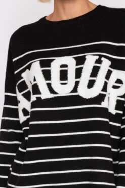 Amour Knit In Black -Fashion Clothing Accessories Store carraig donn amour knit in black 540717