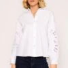 Anglaise Sleeve Blouse In White -Fashion Clothing Accessories Store carraig donn anglaise sleeve blouse in white 455647