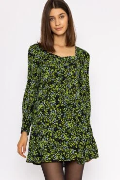 Vero Moda Asta Short Dress In Green -Fashion Clothing Accessories Store carraig donn asta short dress in green 810435