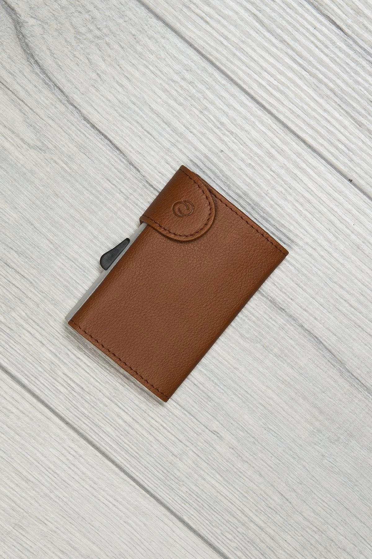 Bank Cards Protector Wallet In Light Brown 8 Bank Cards Protector Wallet In Light Brown - Image 6