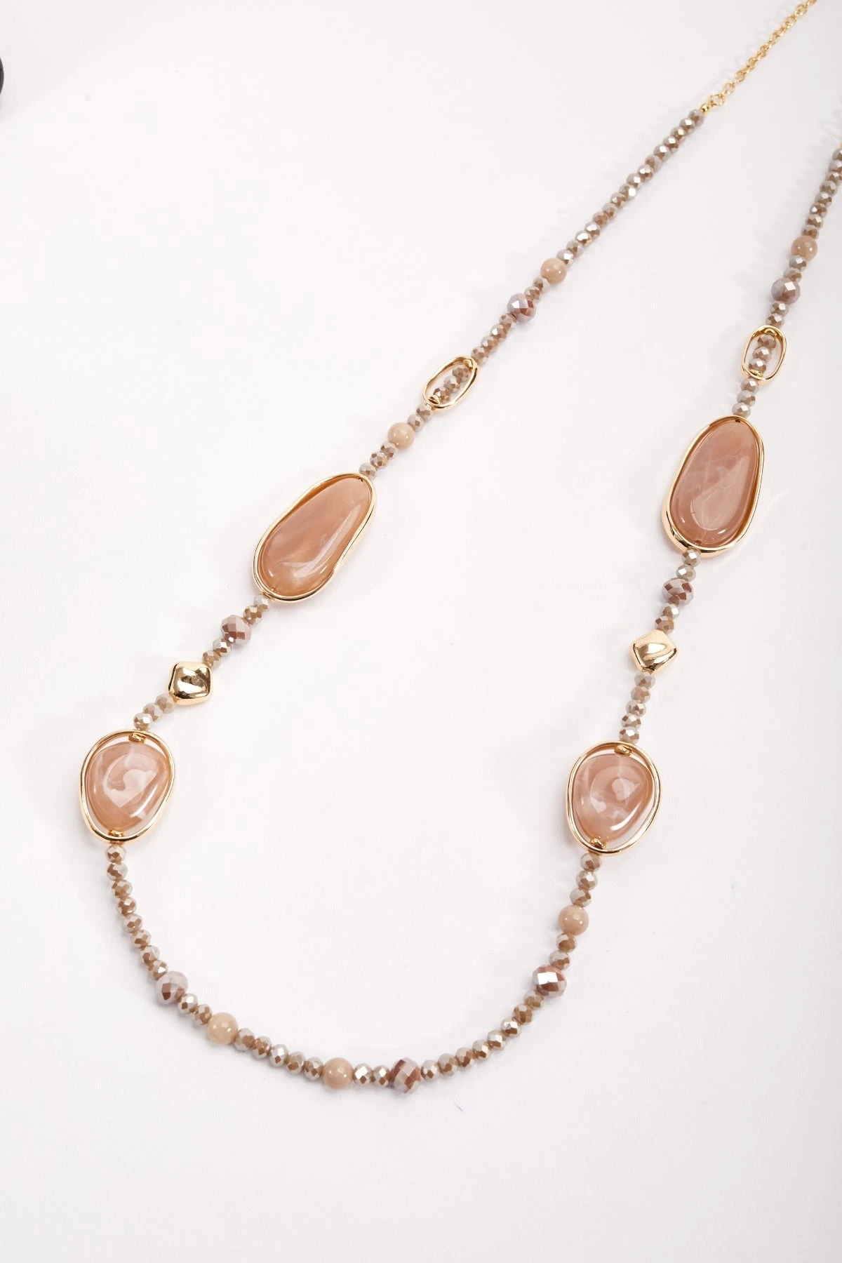 Beaded Stone Necklace 4 Beaded Stone Necklace - Image 2