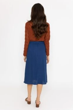 Belted Midi Skirt -Fashion Clothing Accessories Store carraig donn belted midi skirt 778846