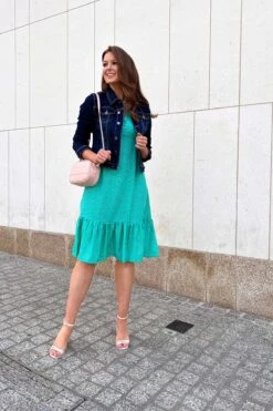 Betty Midi Dress In Aqua Print -Fashion Clothing Accessories Store carraig donn betty midi dress in aqua print 216540