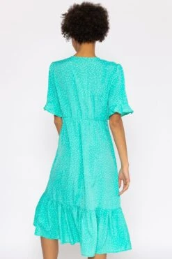 Betty Midi Dress In Aqua Print -Fashion Clothing Accessories Store carraig donn betty midi dress in aqua print 496995