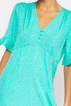 Betty Midi Dress In Aqua Print -Fashion Clothing Accessories Store carraig donn betty midi dress in aqua print 556350