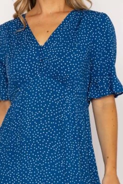 Betty Midi Dress In Blue Print 10 Betty Midi Dress In Blue Print -Fashion Clothing Accessories Store carraig donn betty midi dress in blue print 509302