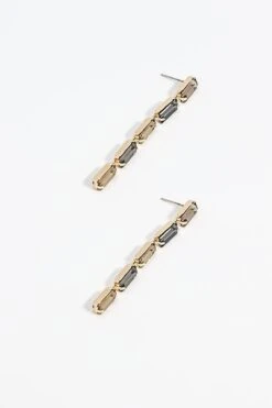 Black And Gold Earrings