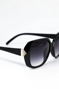 Black Diamante Detail Sunglasses -Fashion Clothing Accessories Store carraig donn black diamante detail sunglasses 730487