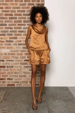 Blair Shorts In Bronze -Fashion Clothing Accessories Store carraig donn blair shorts in bronze 150723