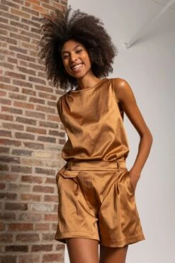 Blair Shorts In Bronze -Fashion Clothing Accessories Store carraig donn blair shorts in bronze 361706