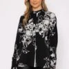 Blouse In Monochrome Print 2 Blouse In Monochrome Print -Fashion Clothing Accessories Store carraig donn blouse in monochrome print 941234
