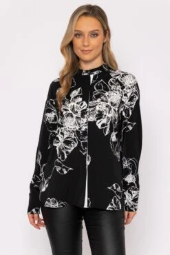 Blouse In Monochrome Print
