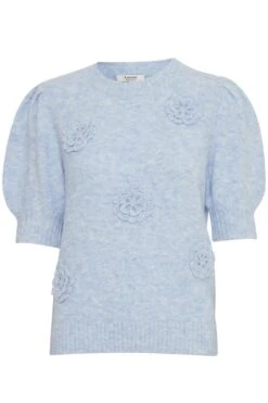B.young Blue Bymarlotte Jumper -Fashion Clothing Accessories Store carraig donn blue bymarlotte jumper 710345