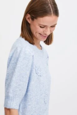 B.young Blue Bymarlotte Jumper -Fashion Clothing Accessories Store carraig donn blue bymarlotte jumper 978824