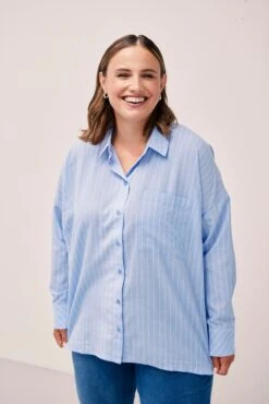 Blue Cotton Long Sleeve Shirt 18 Blue Cotton Long Sleeve Shirt -Fashion Clothing Accessories Store carraig donn blue cotton long sleeve shirt 495964