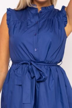 Blue Poplin Mini Dress 10 Blue Poplin Mini Dress -Fashion Clothing Accessories Store carraig donn blue poplin mini dress 861386