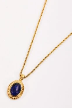 Blue Stone Necklace -Fashion Clothing Accessories Store carraig donn blue stone necklace 266262