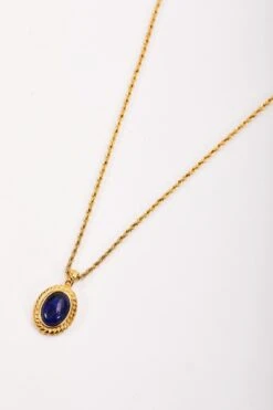 Blue Stone Necklace -Fashion Clothing Accessories Store carraig donn blue stone necklace 278000