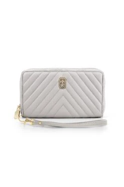 Bordeaux Quilted Purse In Grey