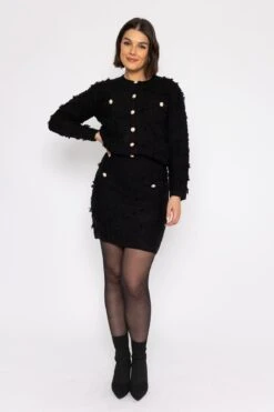 Boucle Mini Skirt In Black 10 Boucle Mini Skirt In Black -Fashion Clothing Accessories Store carraig donn boucle mini skirt in black 524405