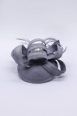 Bow Detail Fascinator In Silver -Fashion Clothing Accessories Store carraig donn bow detail fascinator in silver 532134