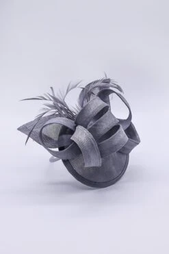 Bow Detail Fascinator In Silver -Fashion Clothing Accessories Store carraig donn bow detail fascinator in silver 993418