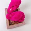 Boxed Faux Fur Quilted Slippers In Pink -Fashion Clothing Accessories Store carraig donn boxed faux fur quilted slippers in pink 190815