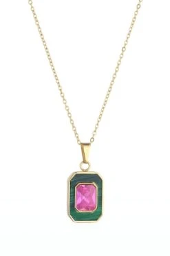 Fashion Clothing Accessories Store -Fashion Clothing Accessories Store carraig donn braelyn pink and green pendant 318478