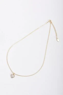 Brilliant Gold Heart Shape Necklace