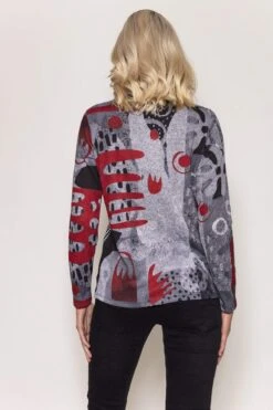 Buttoned Faux Fur Trim Top In Black -Fashion Clothing Accessories Store carraig donn buttoned faux fur trim top in black 133928