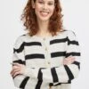 B.young Bymocca Cream Striped Cardigan -Fashion Clothing Accessories Store carraig donn bymocca cream striped cardigan 334774