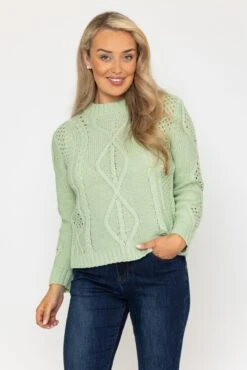 Cable Knit Crew Neck