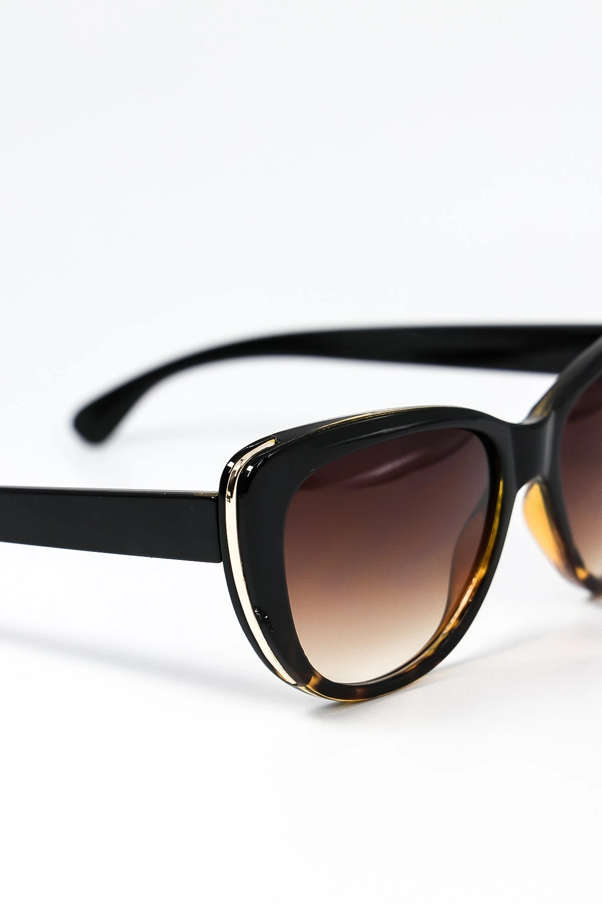 Cateye Sunglasses In Brown 4 Cateye Sunglasses In Brown - Image 2