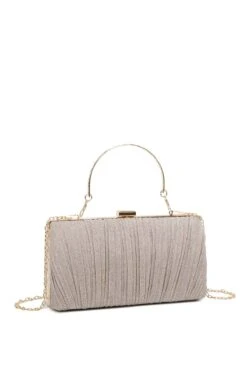 Champagne Sparkle Clutch With Handle -Fashion Clothing Accessories Store carraig donn champagne sparkle clutch with handle 671158