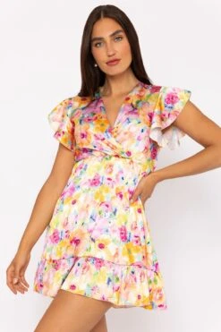 Cheryl Mini Dress In Multi Print -Fashion Clothing Accessories Store carraig donn cheryl mini dress in multi print 550644